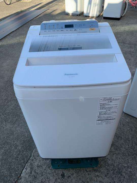 パナソニック　8kg インバーター全自動洗濯機 NA-FA80H5-W　2018年製