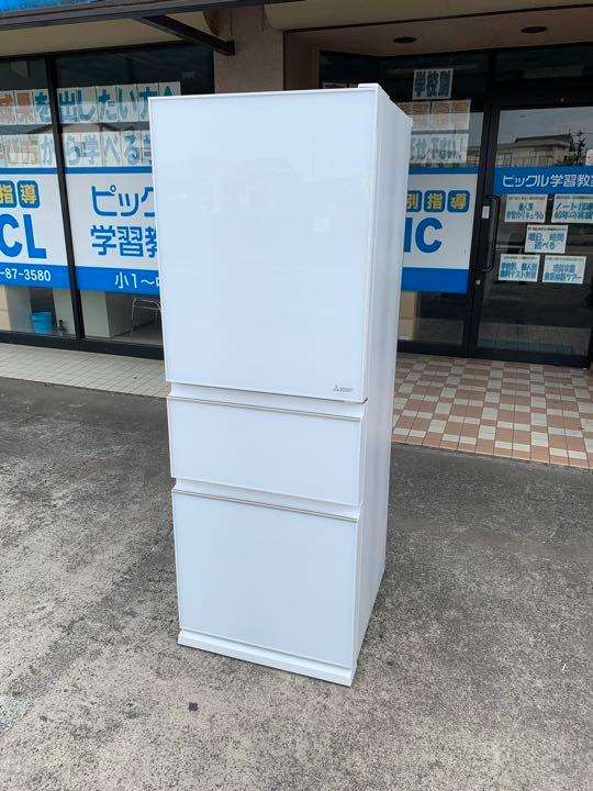 【買取り情報】三菱 330L 3ドアノンフロン冷蔵庫 KuaL  MR-CG33EE-W　2019年製