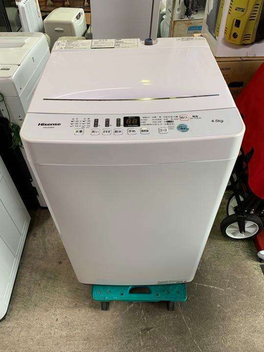 ハイセンス 4．5kg全自動洗濯機 エディオンオリジナルモデル HW-E4503